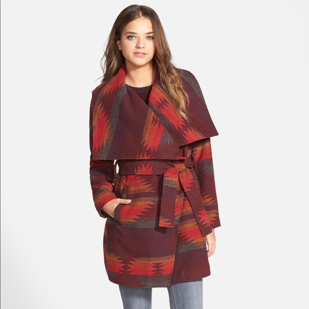 Steve Madden ‘Aztec’ wrap jacket